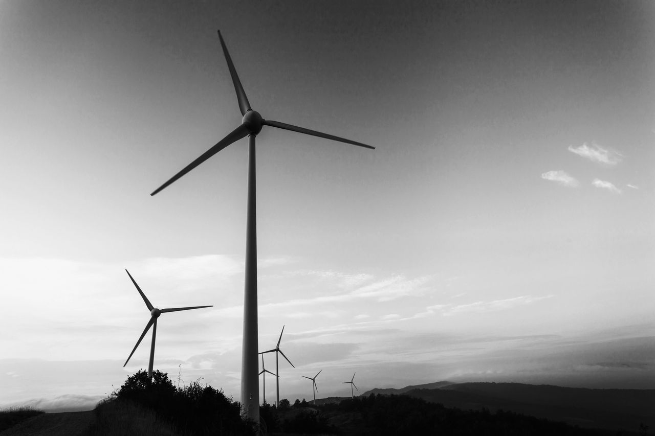 Wind farm in Monterenzio, Italy